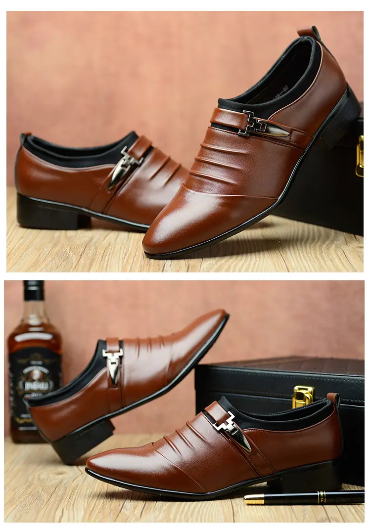 Men's casual footwear for leisure, slip-ons, classic suit jacket, warm shoes, plus size, dropshipping available — chobi 14