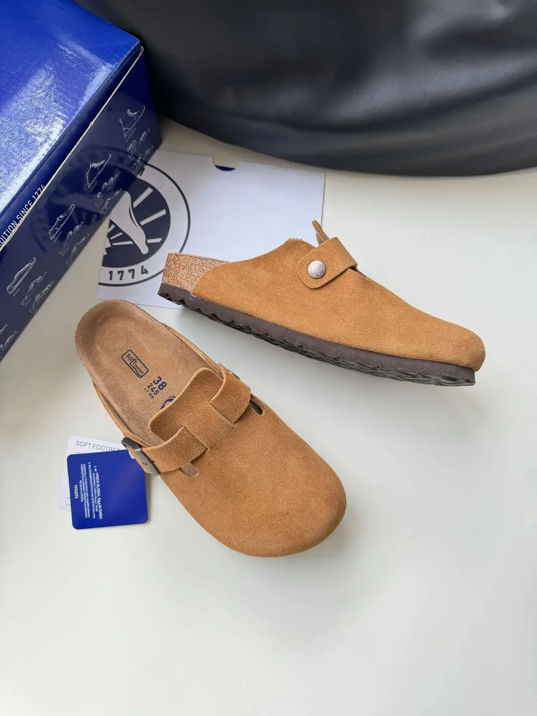 Sandals platform, slippers, suitable for spring and autumn, closed toe, genuine leather, suitable for outdoor wear — chobi 40