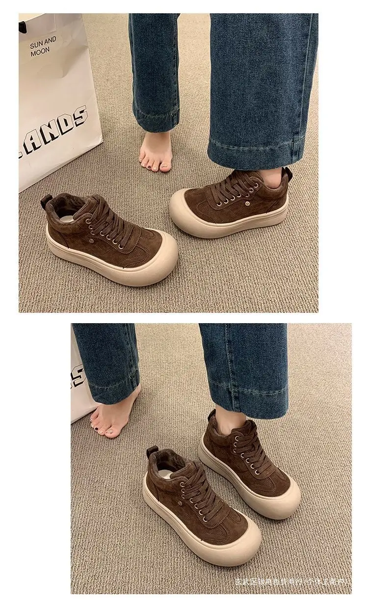 Insulated winter lightweight sneakers platform, keep warm GAT shoes, women's style — chobi 9