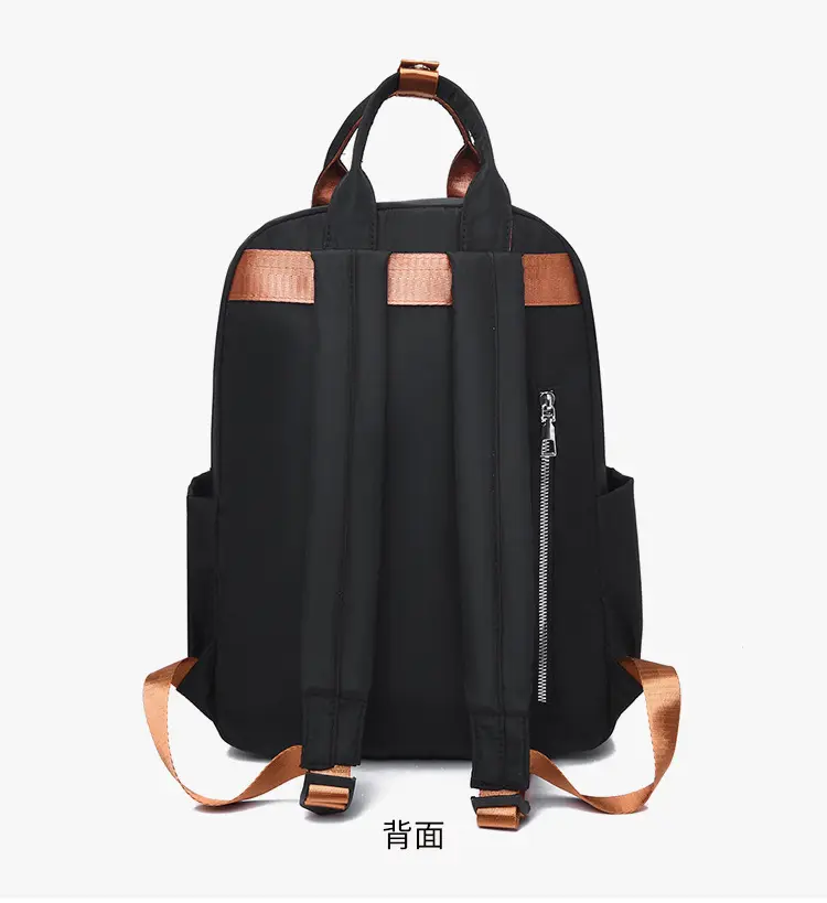 Nylon backpack for leisure, handheld laptop, school bag for traveling, 2023 collection, simple and elegant design, 14 inch — chobi 14