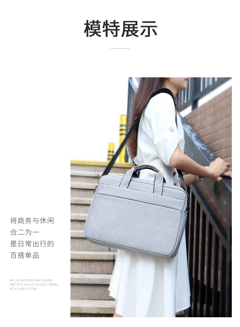 (Wholesale), one-shoulder bag, laptop, waterproof bag for men and women, 131415.6 inch, logo printing service — chobi 19