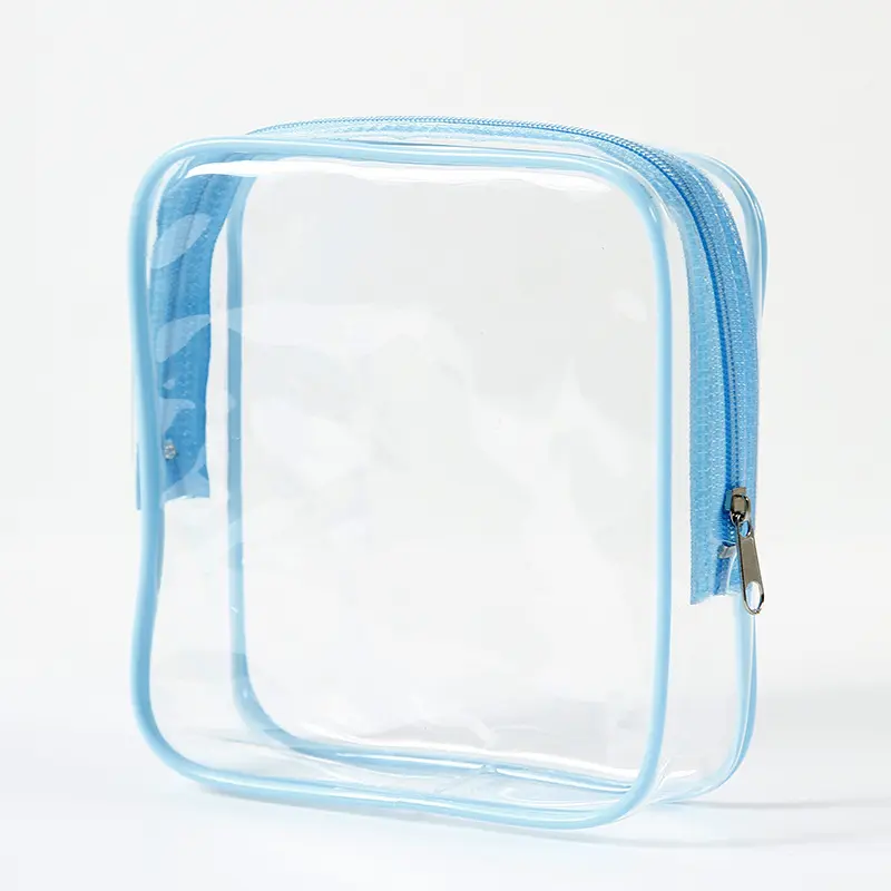 Handheld capacious waterproof storage system for traveling PVC with zipper, cosmetic bag — chobi 7