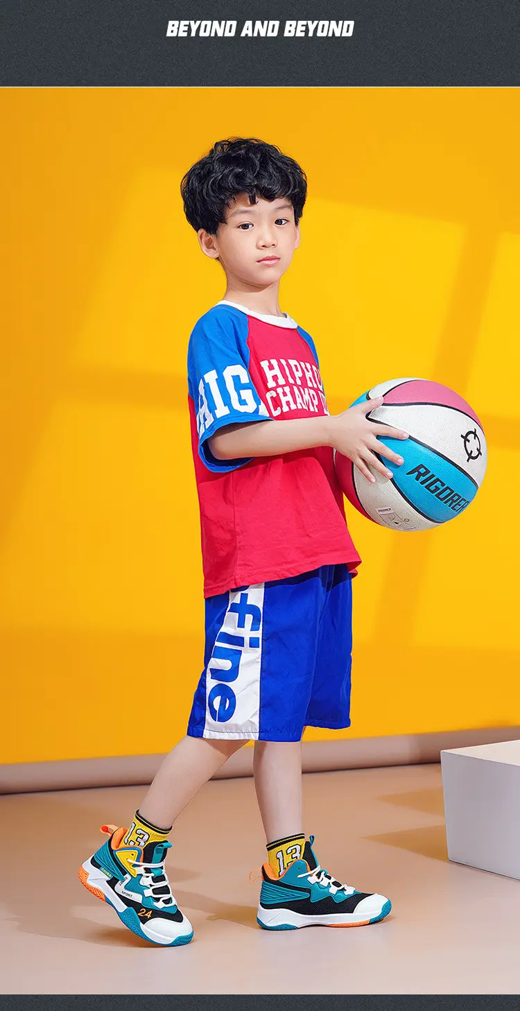 Basketball uniform for boys, autumn children's breathable non-slip sneakers for training — chobi 17