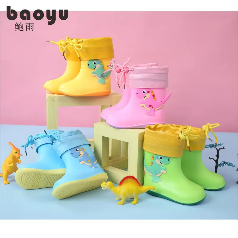 Ploves of dismantling baby rain shoes 1 infant child 3 rain boots men and girls water shoes, children princess cute lightweight shoes — chobi 16