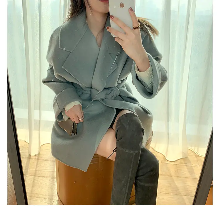 Elastic high boots flat, Collection Year 2024, wide stable heel, round toe, visually slimming — chobi 37
