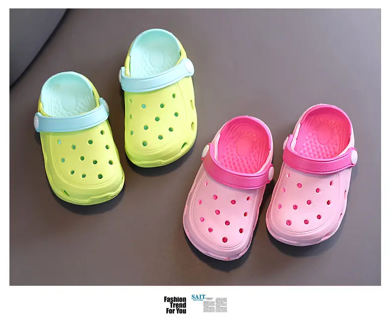 (Cross-border trading), children's beach Crocs-style slippers, breathable soft non-slip mule, closed toe — chobi 6