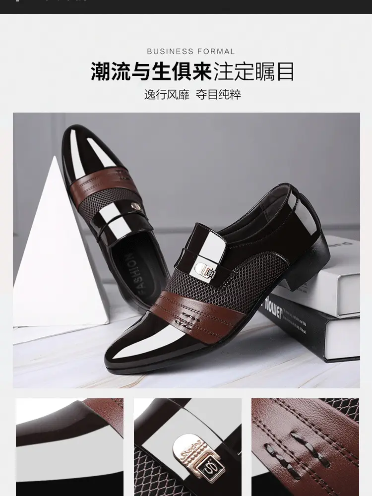 Men's casual footwear, classic suit jacket, universal wedding shoes, 2021 collection, plus size, dropshipping available — chobi 11