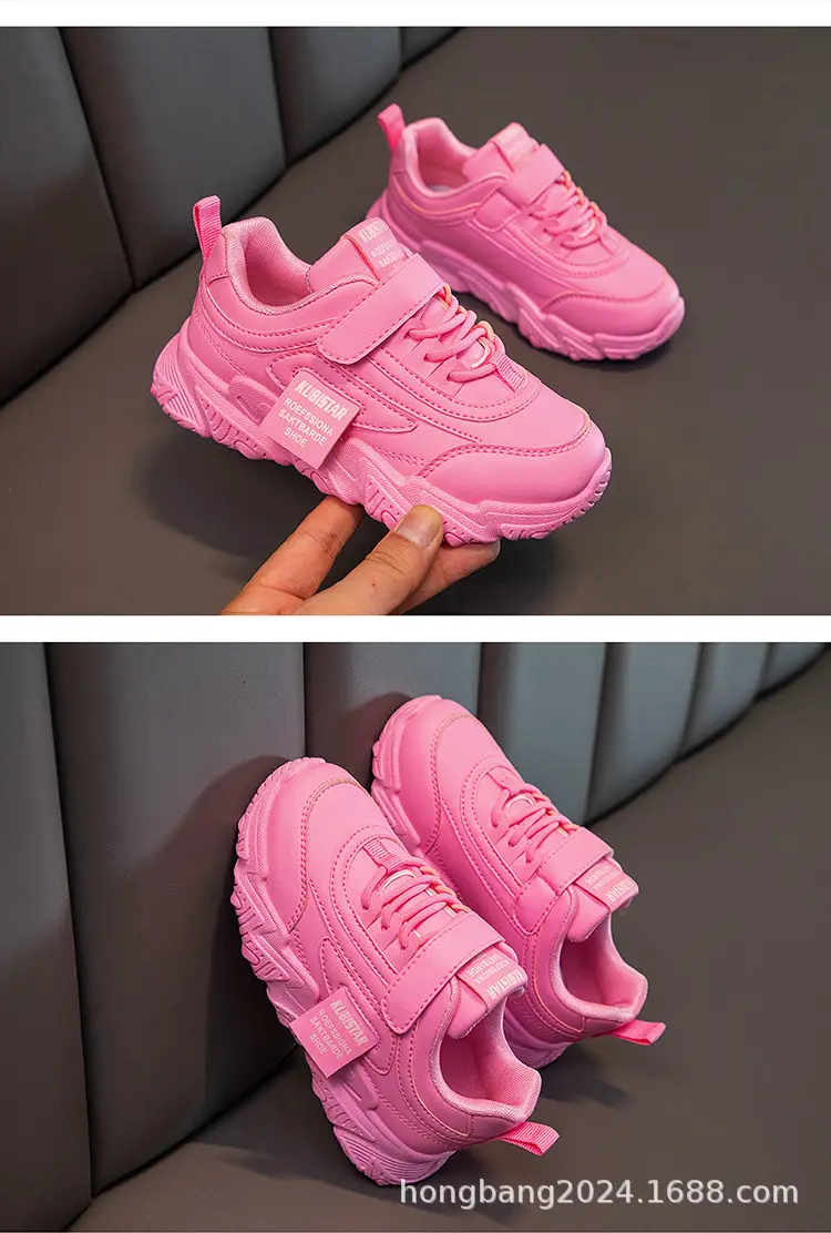 (Cross-border trading), children's white sneakers, running sneakers for students, Collection Year 2024, for teenagers — chobi 26