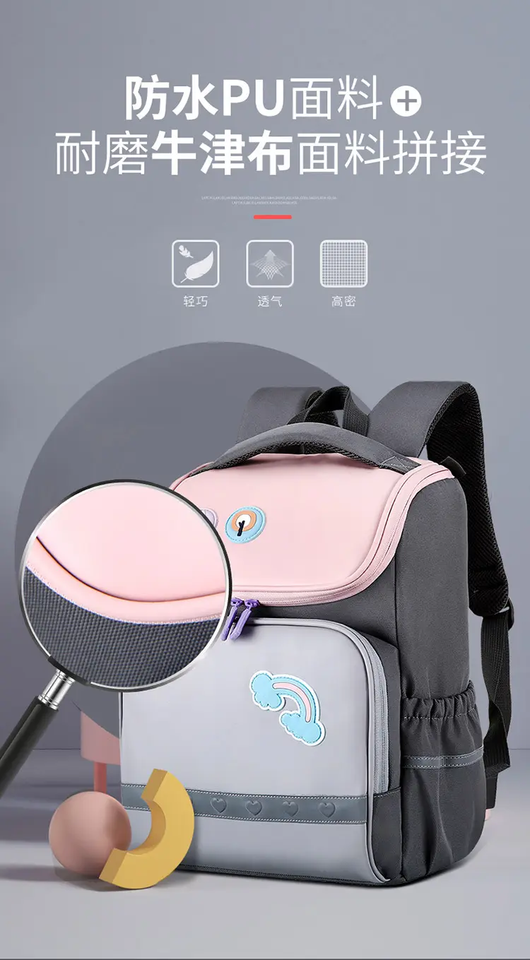 (Wholesale), children's school bag, capacious backpack lightweight, spine protection, 1-6 years — chobi 6