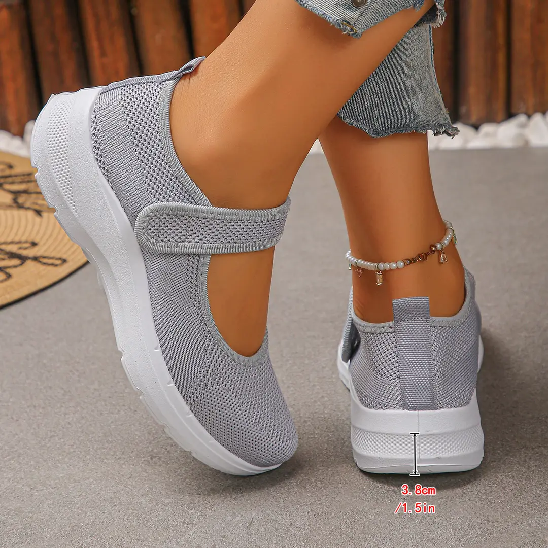 (Cross-border trading), Mary Jane shoes, breathable shoes, lightweight sneakers low-cut, casual women's walking shoes, plus size, for middle age, made — chobi 3