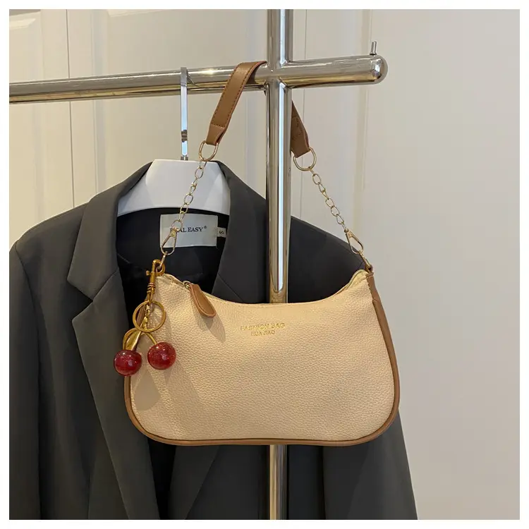 Fashionable trend solid color underarm bag, shoulder bag, one-shoulder bag, purse — chobi 21