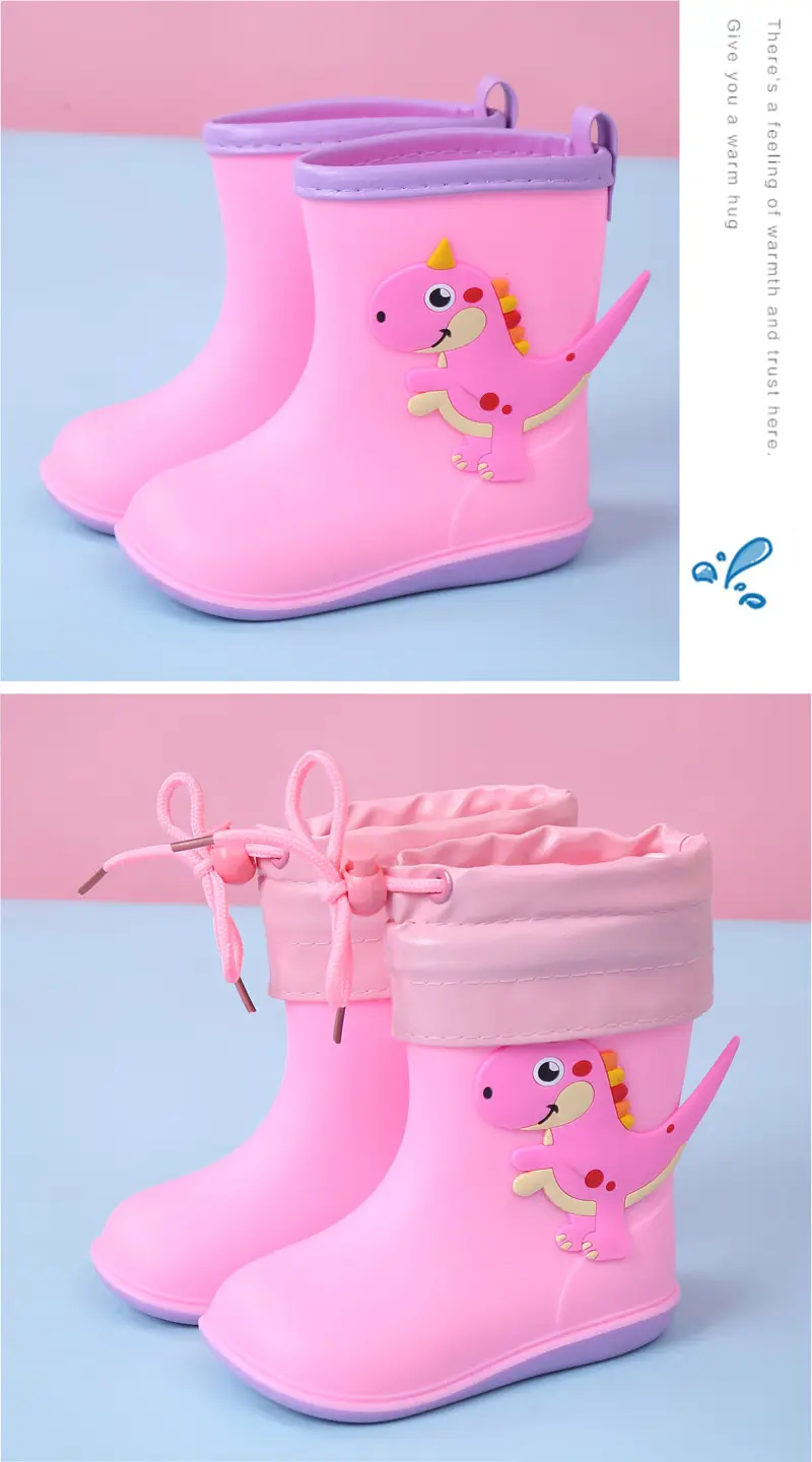 Ploves of dismantling baby rain shoes 1 infant child 3 rain boots men and girls water shoes, children princess cute lightweight shoes — chobi 15