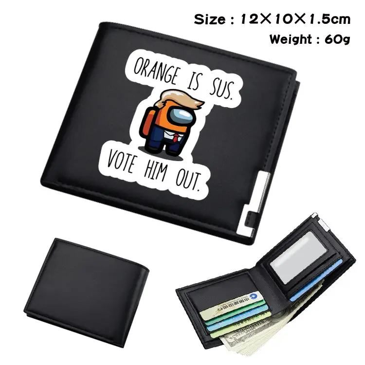 Wallet for men and women, polyurethane short card holder — chobi 7