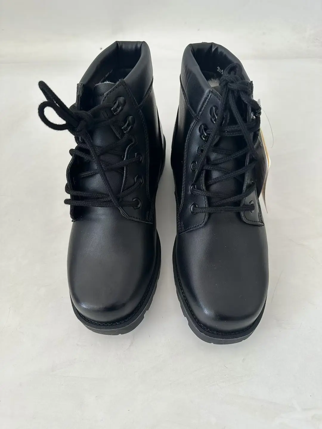 3515 Jihua winter cotton shoes men's cowhide thickened military hook wool boots plus velvet warm short boots snow boots leather boots — chobi 4