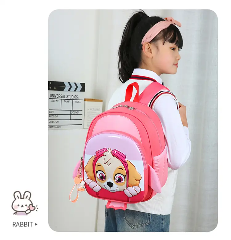 School bag for early age, cartoon backpack, card holder for men and women, 3-6 years — chobi 17
