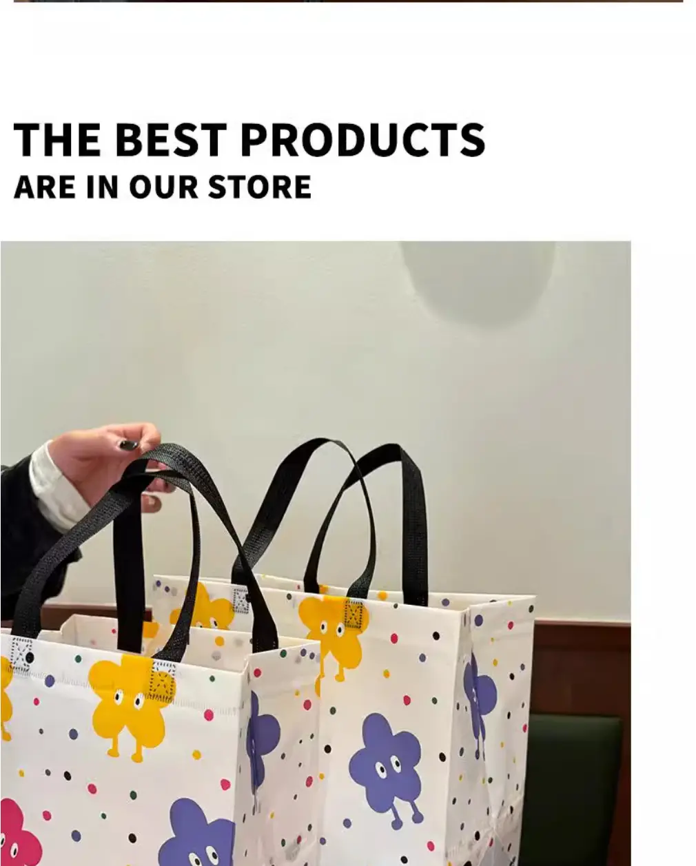 Rainbow cloth bag non-woven cloth, pack, waterproof linen bag, Birthday gift, high-quality style, with your logo imprint — chobi 10