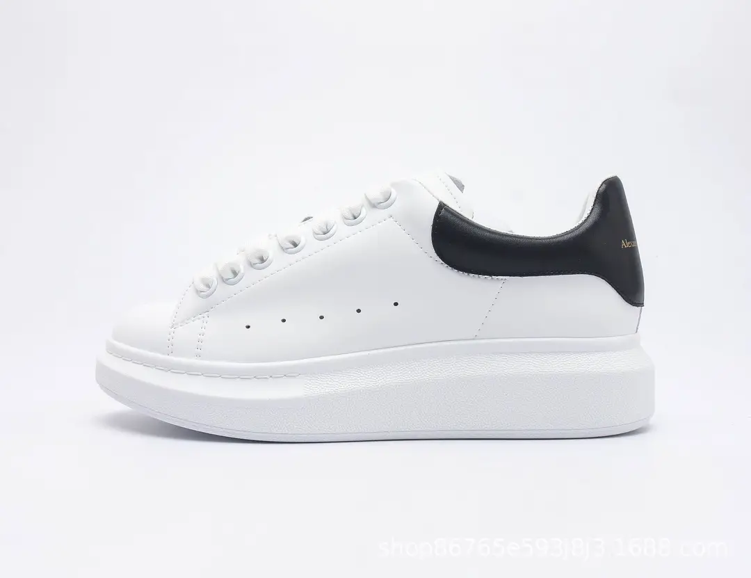 Fashionable white sneakers platform with chunky sole for leisure for men and women, height increasing — chobi 28