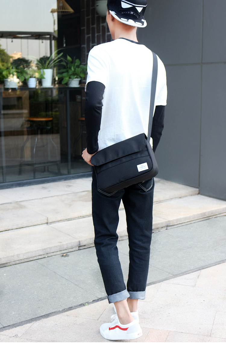 Shoulder bag, men's backpack, sports one-shoulder bag for leisure, Korean style — chobi 14