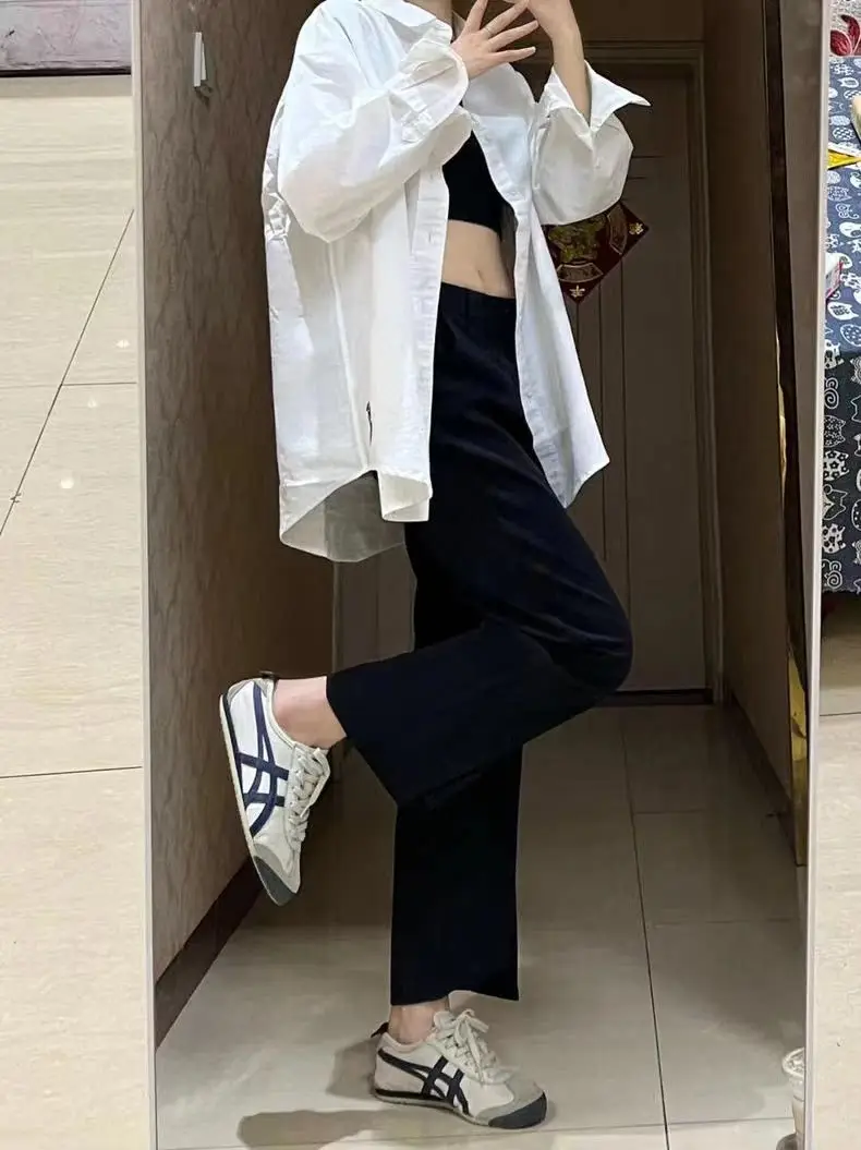 Cross-border Onizuka official website onslaught tiger flagship men's and women's one-step lazy moral training Forrest Gump white shoes — chobi 23