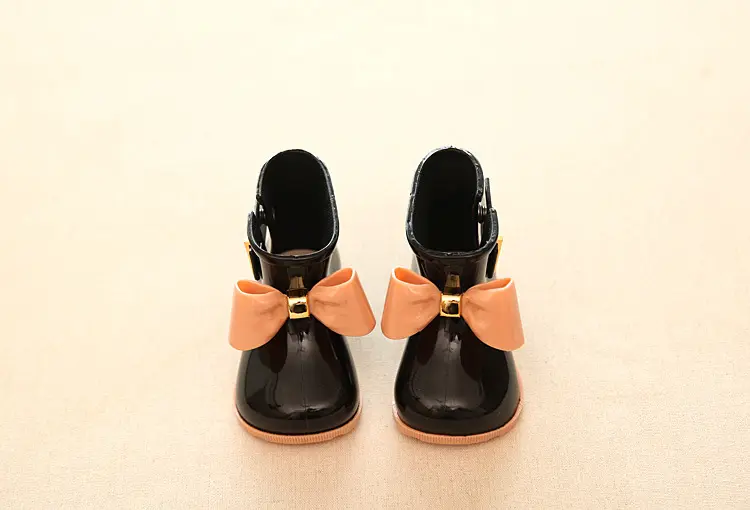 mini sed Children's bow rain boots baby rubber shoes cute rain boots girls fashion waterproof waterproof shoes rain boots a — chobi 27