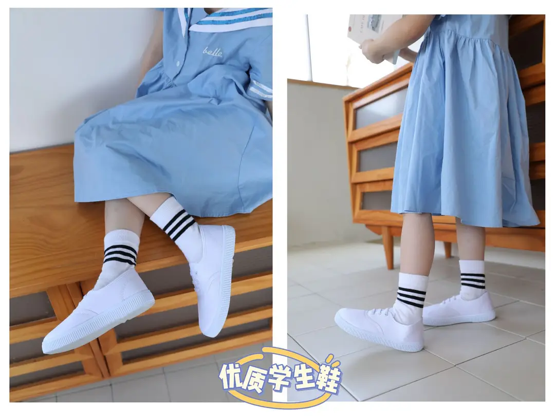 (Wholesale), children's white sneakers for boys, espadrilles with velcro for students for early age — chobi 12