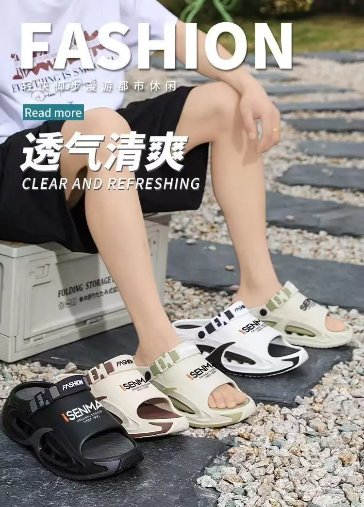 (Wholesale), quality sandals, men's non-slip slippers to go out platform, can be worn in two ways — chobi 13