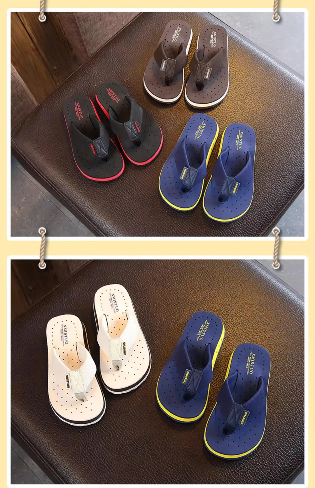 (Cross-border trading), children's summer slippers for boys, non-slip flip flops, beach footwear, mule flat, suitable for outdoor wear, soft sole, fam — chobi 26
