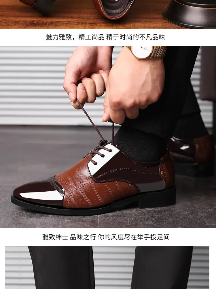 Men's spring classic suit jacket, fashionable wedding shoes, trend of season, plus size, dropshipping available — chobi 24