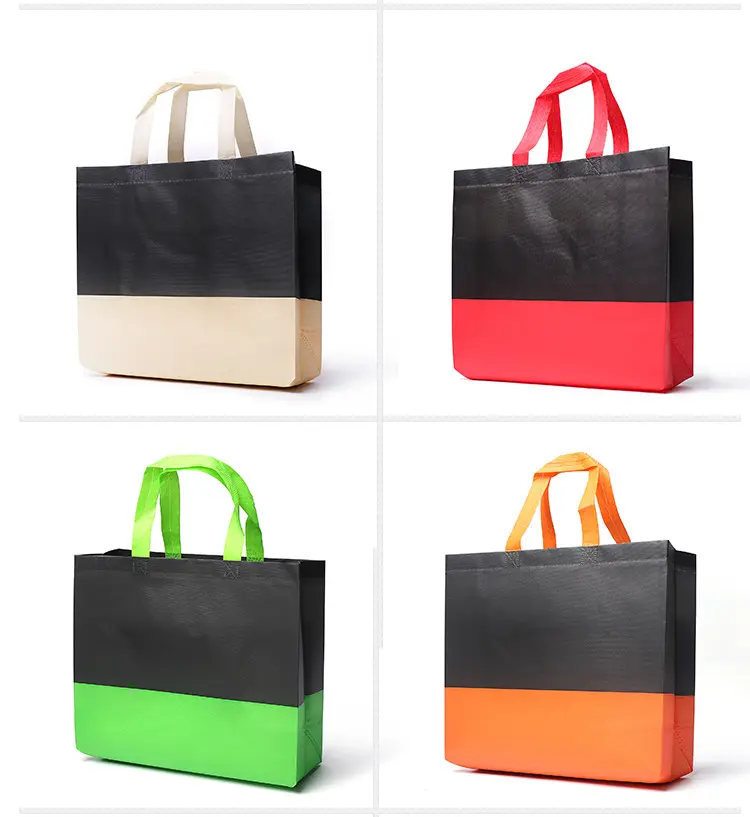 (Wholesale), cloth bag non-woven cloth, handheld folding shopping bag, three dimensional pack — chobi 14