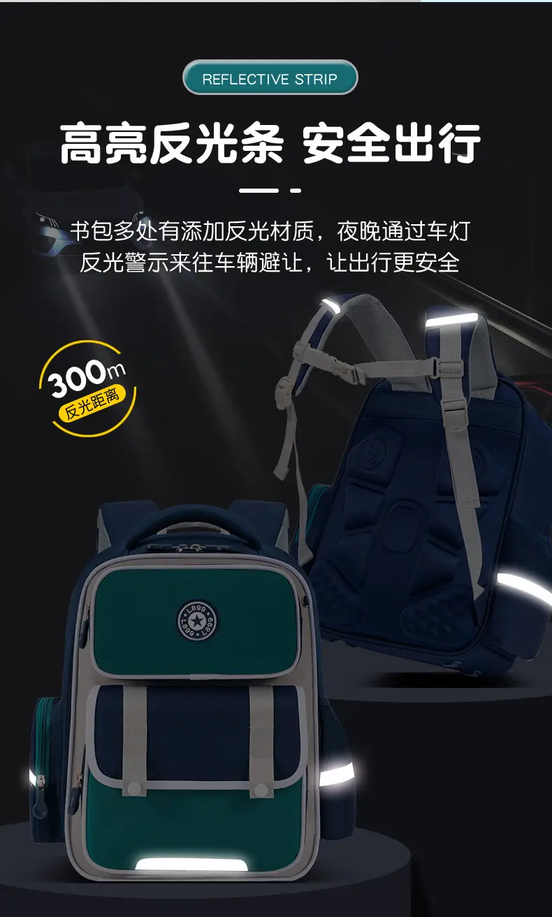 School bag for men and women, backpack, spine protection, 1-3-6 years, 6-12 years, logo printing service — chobi 13