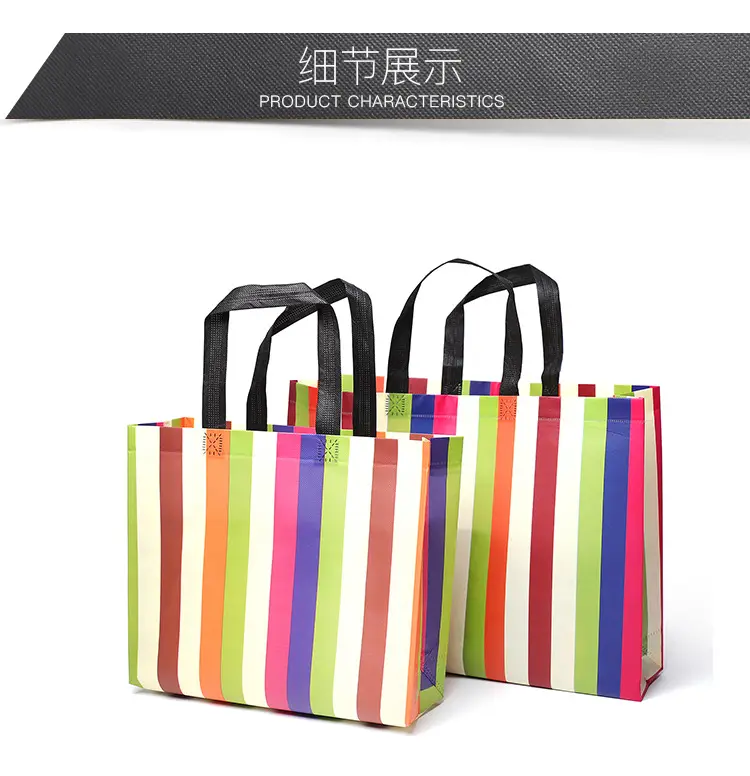 (Wholesale), cloth bag non-woven cloth, handheld folding shopping bag, three dimensional pack — chobi 10