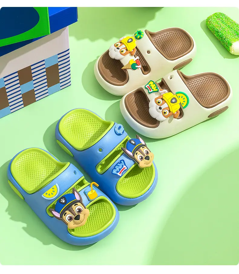 Non-slip children's sandals for boys girl's, mule, women's slippers, 3-6 years — chobi 14