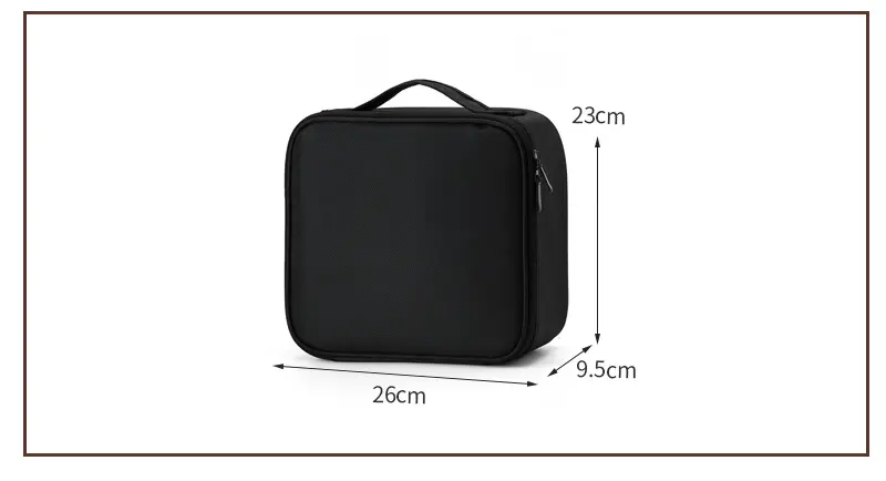 Capacious cosmetic bag, handheld shoulder bag for traveling, brand organizer bag for manicure — chobi 25