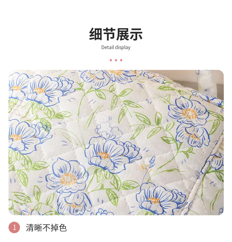 Handheld capacious cosmetic bag, cute brand storage system for traveling, flowered — chobi 8