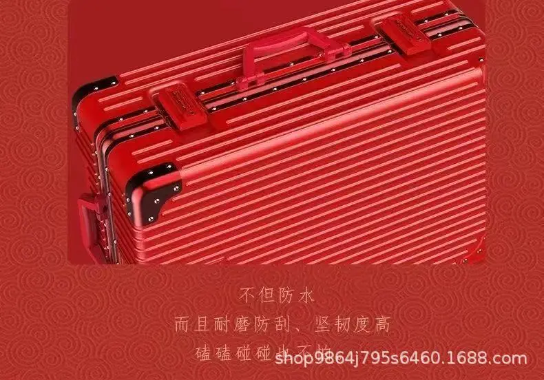 Red suitcase for bride, 26 inch, 28 inch — chobi 18