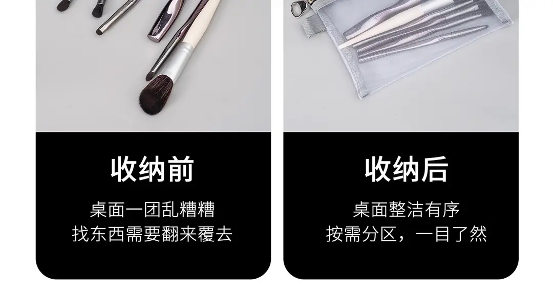 Handheld cosmetic bag, sophisticated storage system for traveling, Japanese transparent lipstick, storage bag — chobi 11