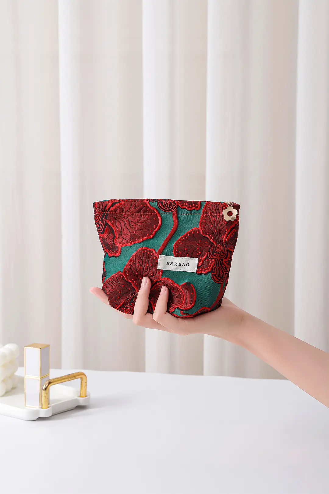 Retro capacious cosmetic bag, small clutch bag, storage bag, wallet, high-quality style — chobi 10