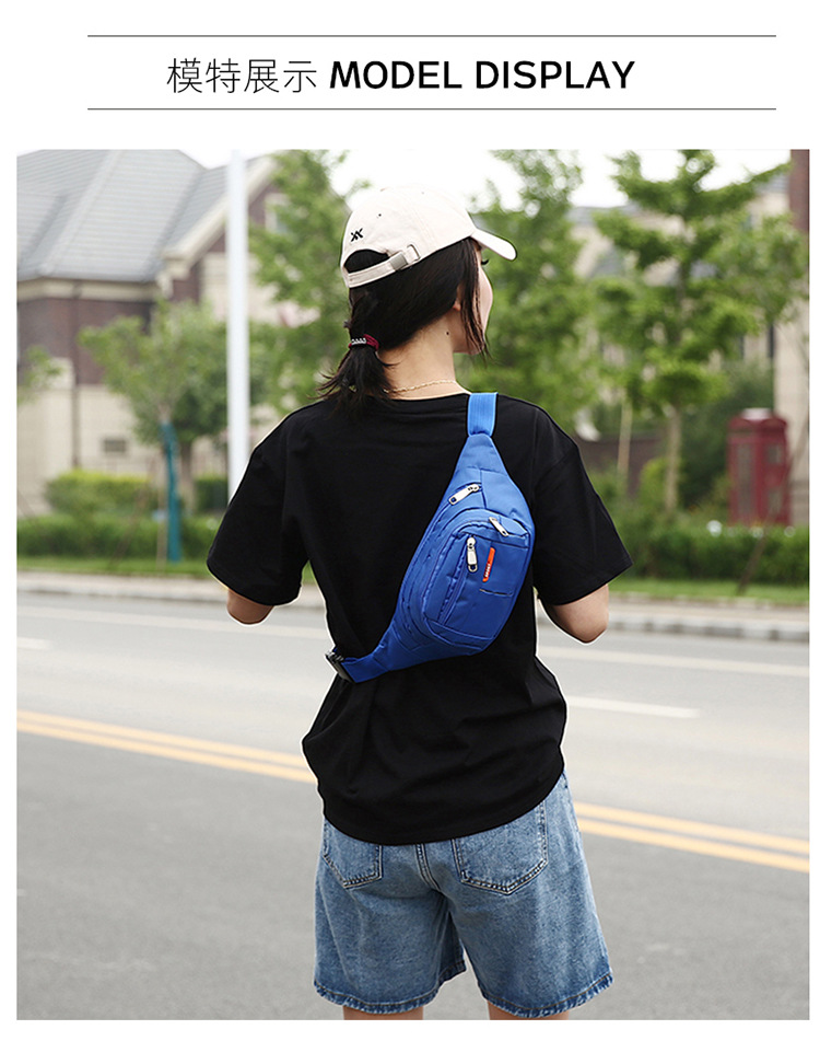 (Cross-border trading), men's cloth multicoloured belt bag, wear-resistant chest bag, travel shoulder bag, casual wallet, increased thickness — chobi 11