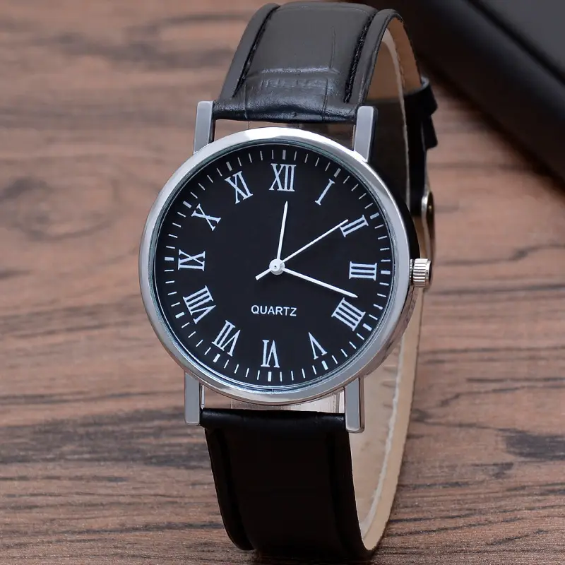 Men's quartz watch, glossy strap — chobi 14