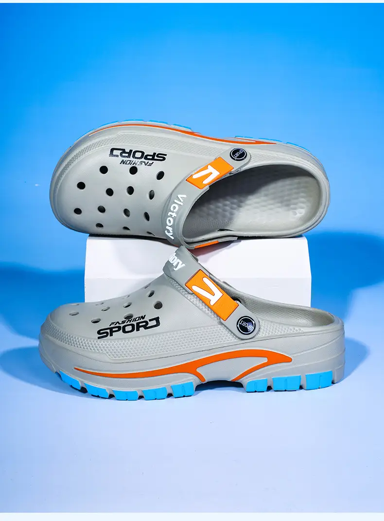 (Cross-border trading), fashionable lightweight sandals, summer trend Crocs-style slippers, beach casual footwear, closed toe, suitable for outdoor we — chobi 17