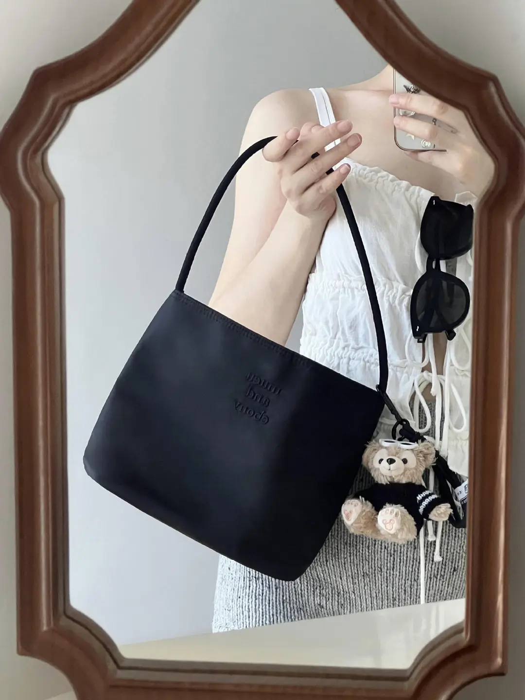 Korean much and eboy2026 new bucket bag women's simple casual versatile handbag nylon armpit — chobi 12