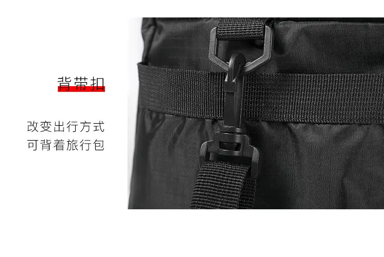 Foldable waterproof storage bag for traveling, handheld capacious suitcase, travel bag — chobi 20