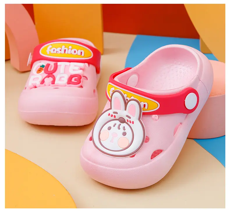 Children's non-slip cartoon summer Crocs-style slippers, mule for boys, sandals — chobi 13