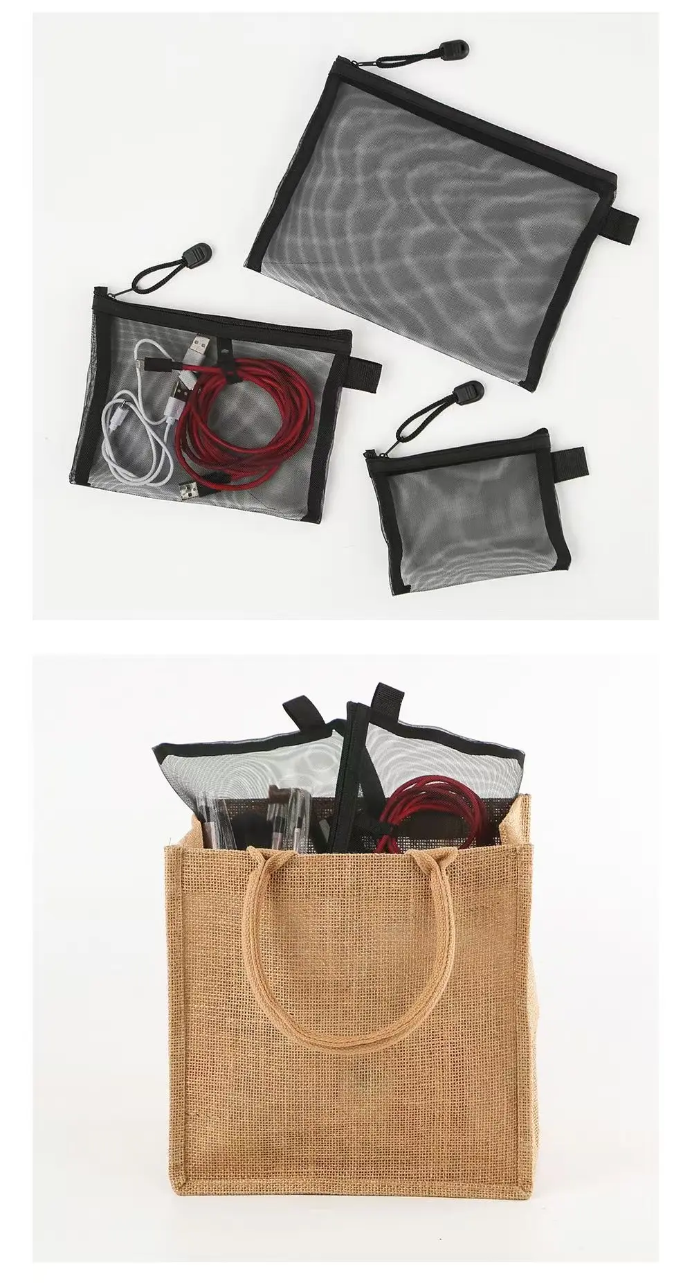 (Cross-border trading), black mouthwash with zipper, lipstick, makeup primer for traveling, jewelry storage bag, storage system — chobi 9