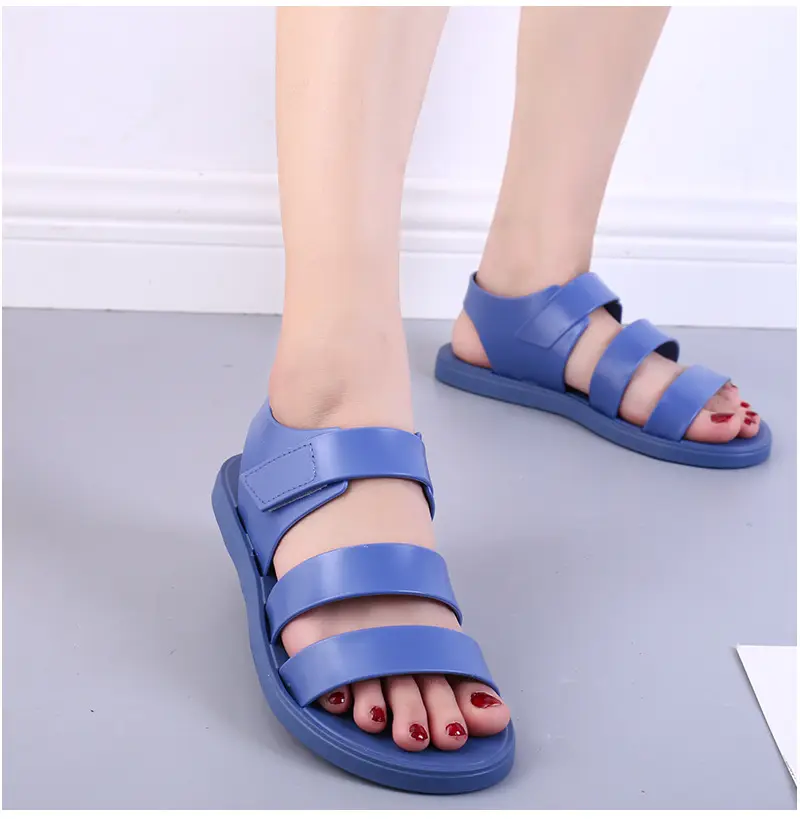 Women's sports sandals, lightweight breathable universal mule with velcro for students flat, suitable for spring and autumn — chobi 15