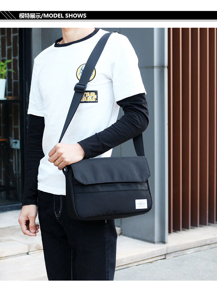 Shoulder bag, men's backpack, sports one-shoulder bag for leisure, Korean style — chobi 7