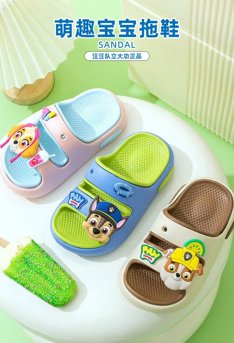Non-slip children's sandals for boys girl's, mule, women's slippers, 3-6 years — chobi 2