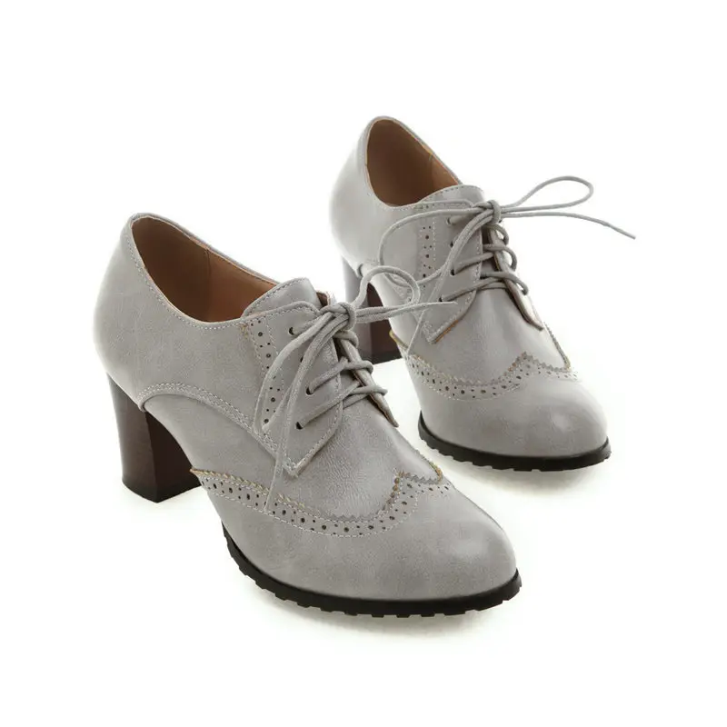 Retro high heels heels, fashionable shoes, wide stable heel, suitable for spring and autumn, 2022 — chobi 8