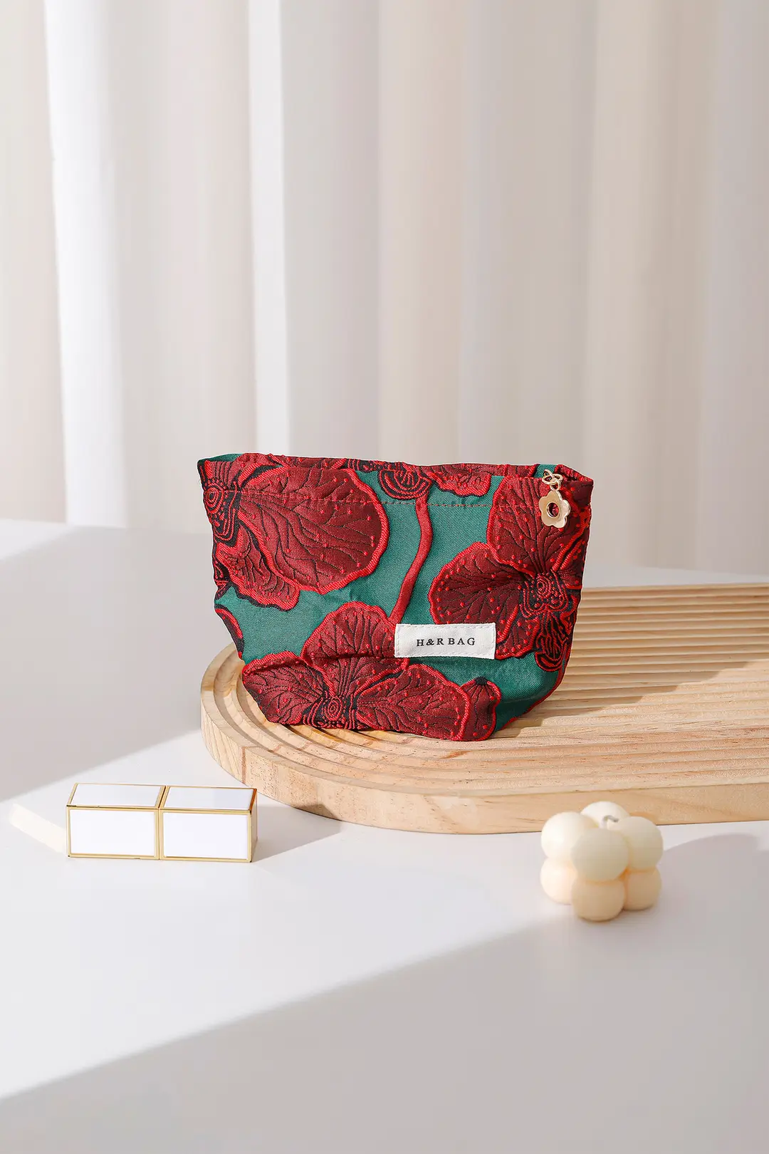 Retro capacious cosmetic bag, small clutch bag, storage bag, wallet, high-quality style — chobi 5