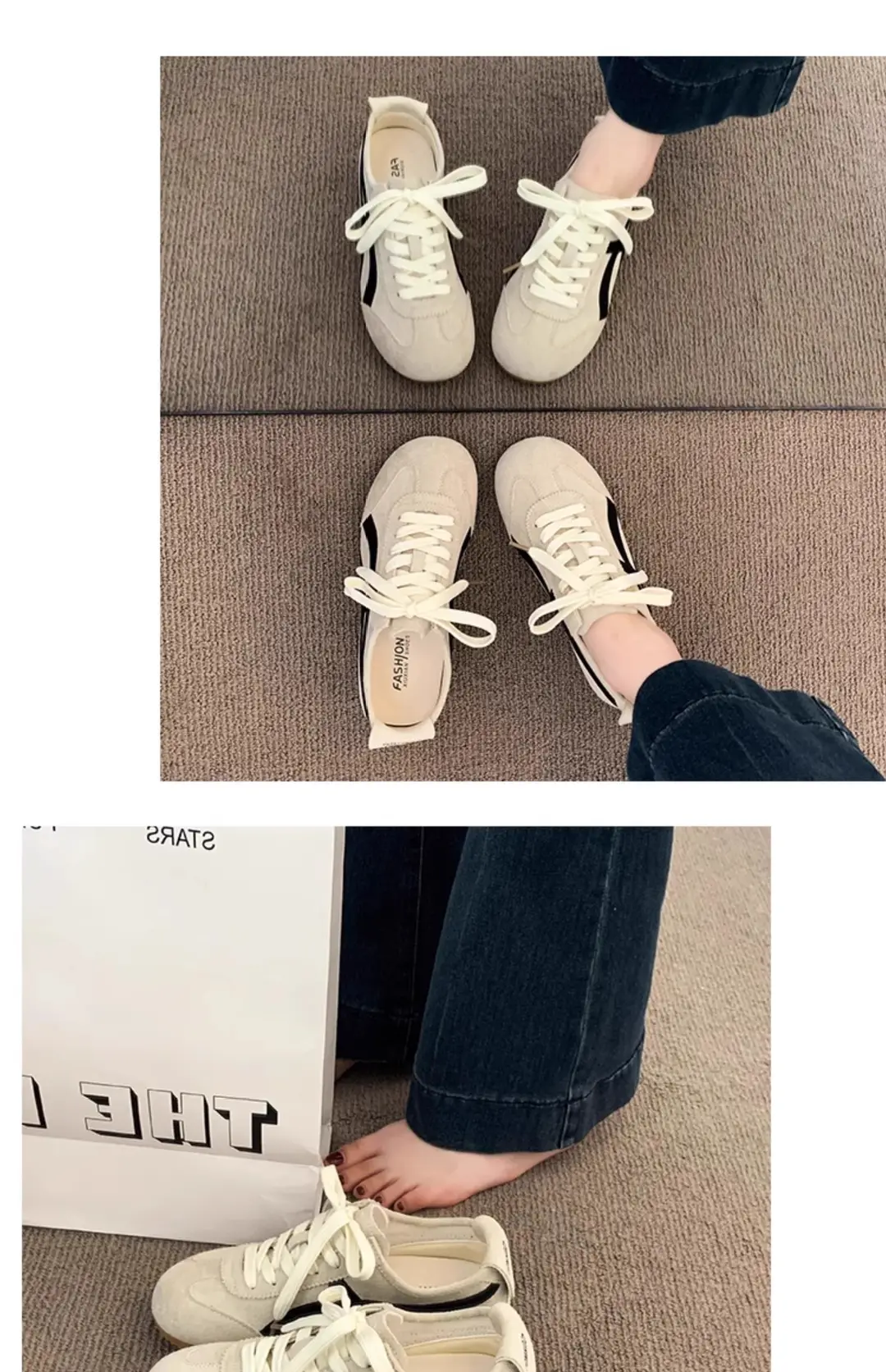 Retro summer GAT shoes, universal sports casual footwear flat for leisure, women's style, Collection Year 2025 — chobi 13